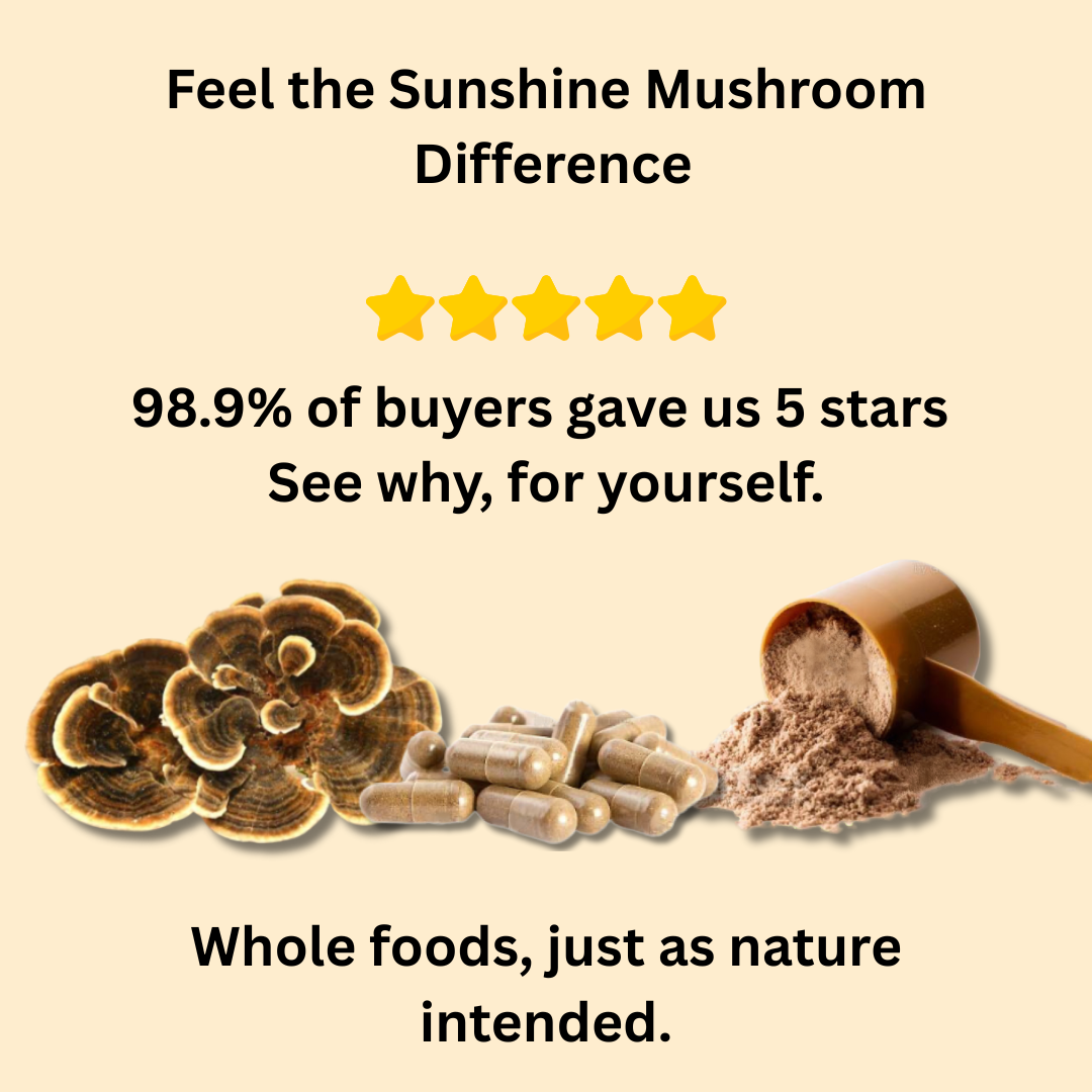 100% Organically Grown Turkey Tail Mushroom