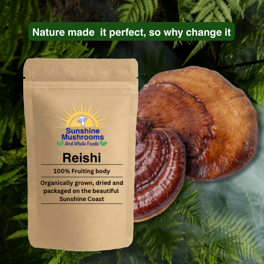 Australian Organically Grown Reishi Mushroom- 100% Fruiting Body