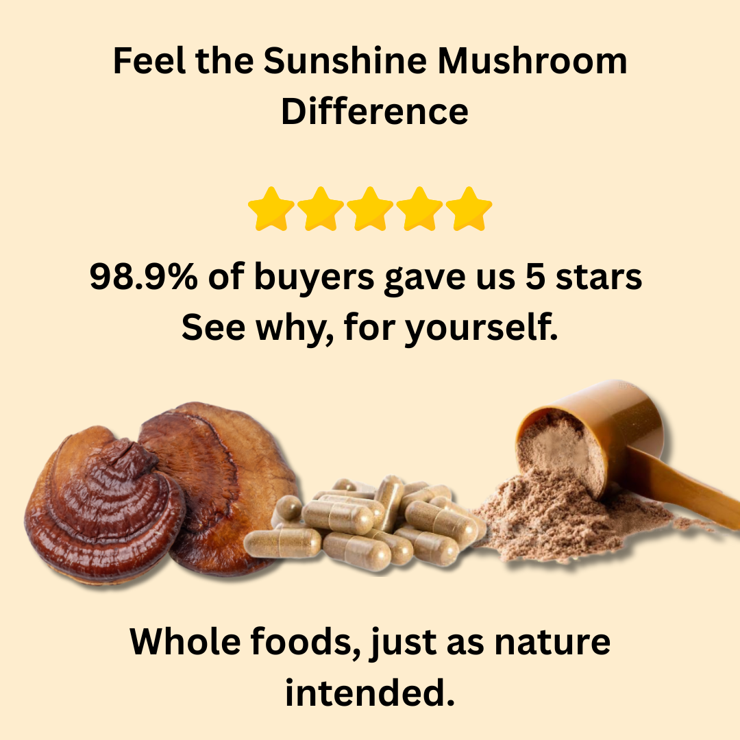 Australian Organically Grown Reishi Mushroom- 100% Fruiting Body