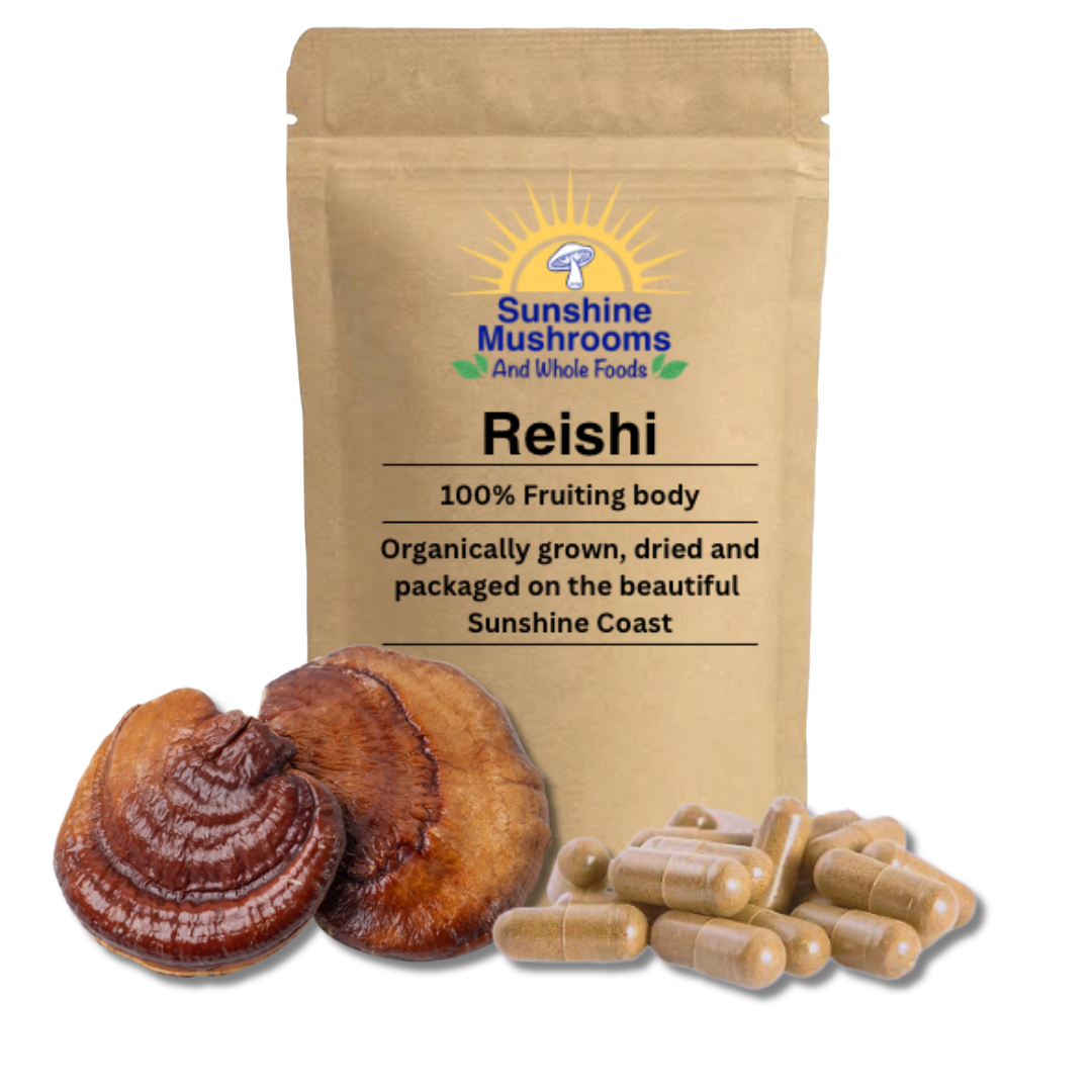 Australian Organically Grown Reishi Mushroom- 100% Fruiting Body