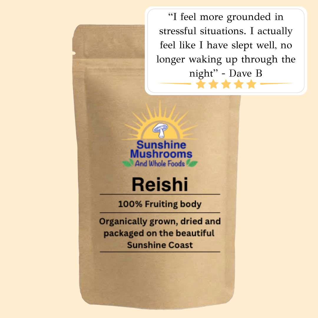 Australian Organically Grown Reishi Mushroom- 100% Fruiting Body