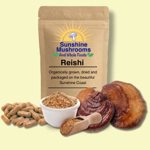 Organically Grown Reishi Mushrooms
